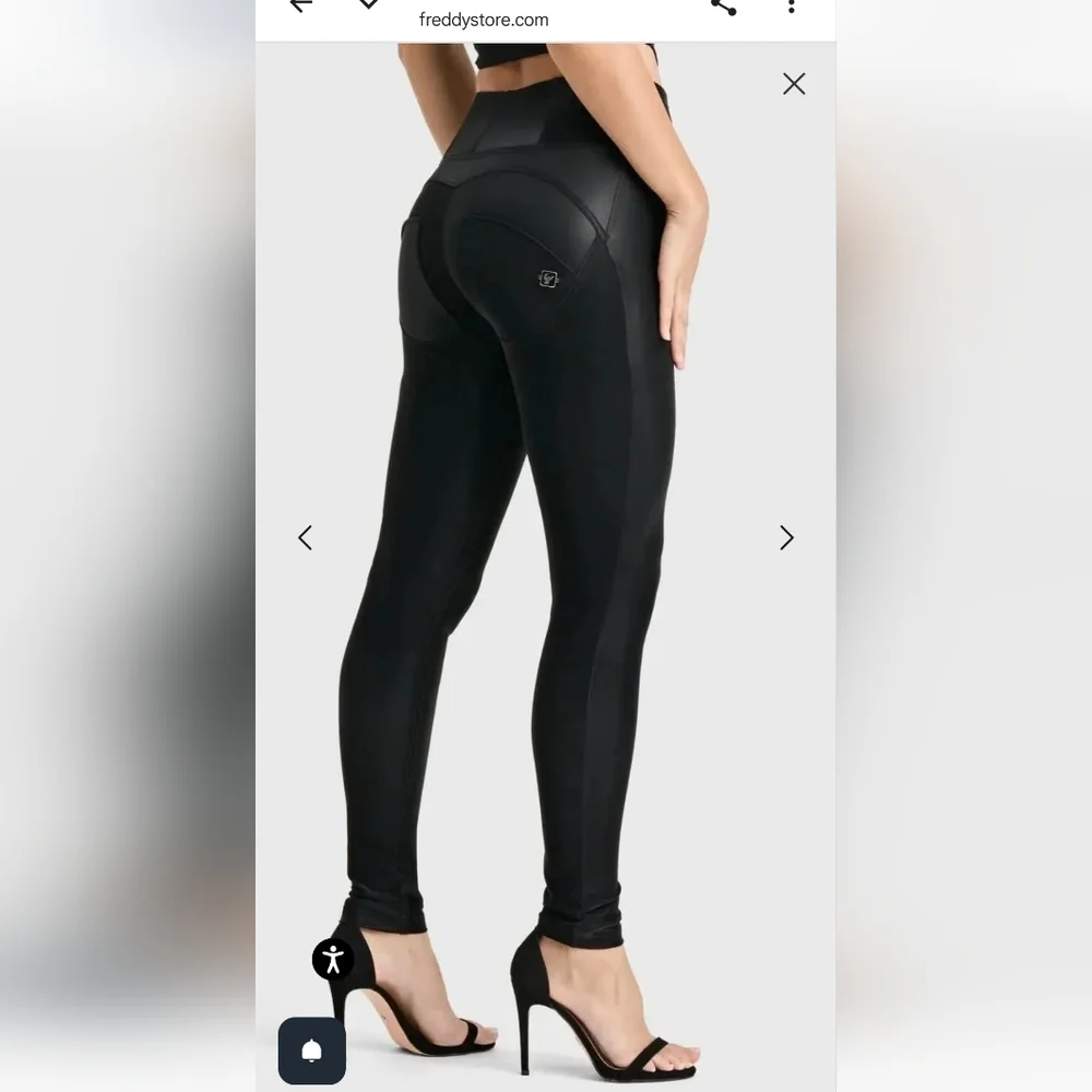 Freddy Women's Black Leggings - Picture 2 of 10